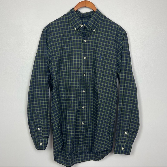 Ralph Lauren Other - Ralph Lauren Classic Fit Button Down Shirt Green Blue Plaid Mens Small